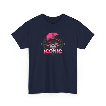 Iconic Bear Graphic Tee — Cute Pink Bear Cap T‑Shirt