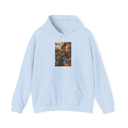 Cozy Retro Arcade Hoodie — Vintage Gaming Graphic Sweatshirt