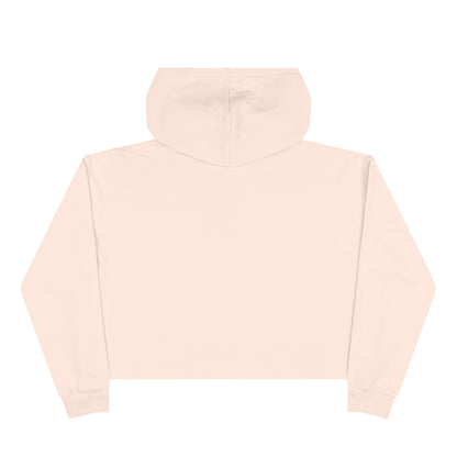 Crop Hoodie — "MZ Iconic" Cute Pink Bear Graphic Cropped Hoodie