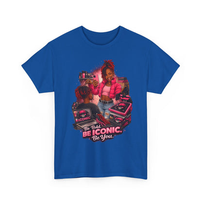 Be Iconic Tee — "Be Bold, Be Iconic, Be You" Graphic T-Shirt