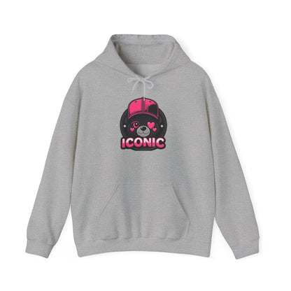 Iconic Bear Hoodie — Cute Kawaii Pilot Helmet Graphic Sweatshirt
