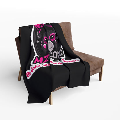 MZ Iconic Bear Fleece Blanket – "Be Bold. Be Loved. Be Iconic."