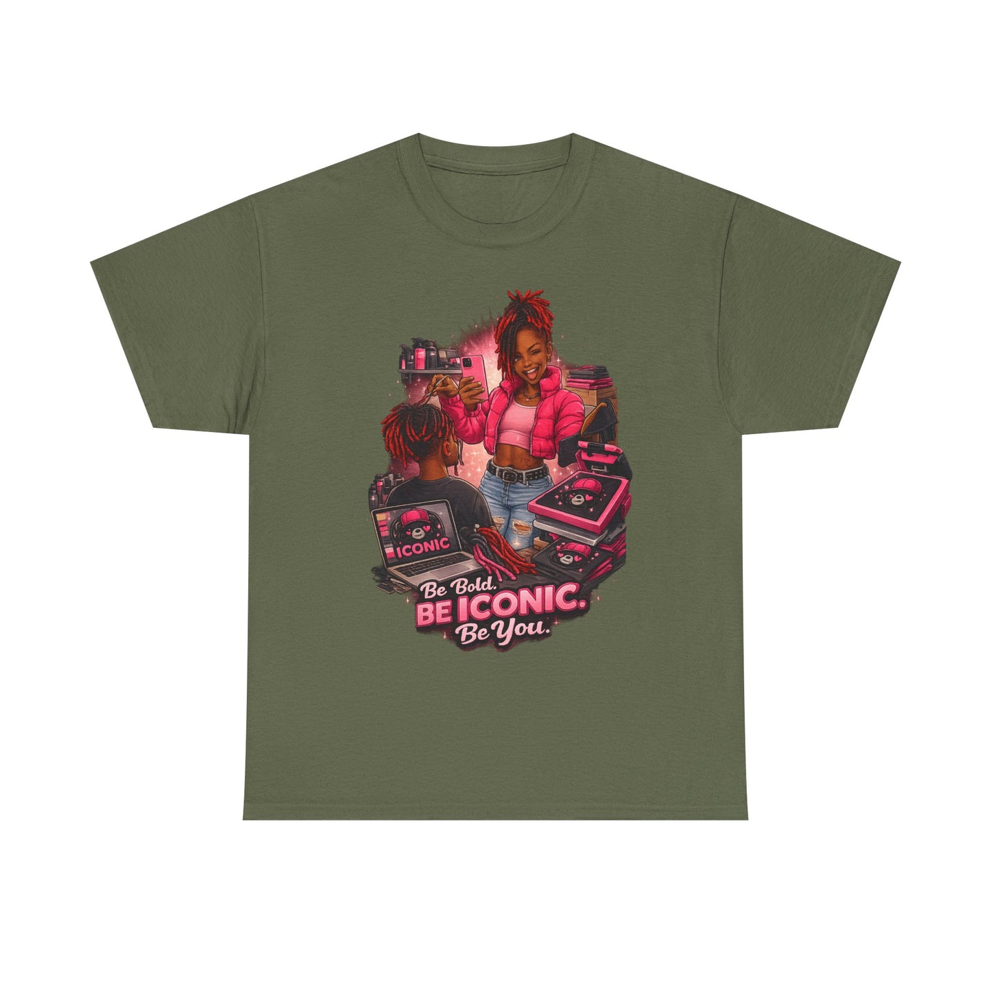 Be Iconic Tee — "Be Bold, Be Iconic, Be You" Graphic T-Shirt