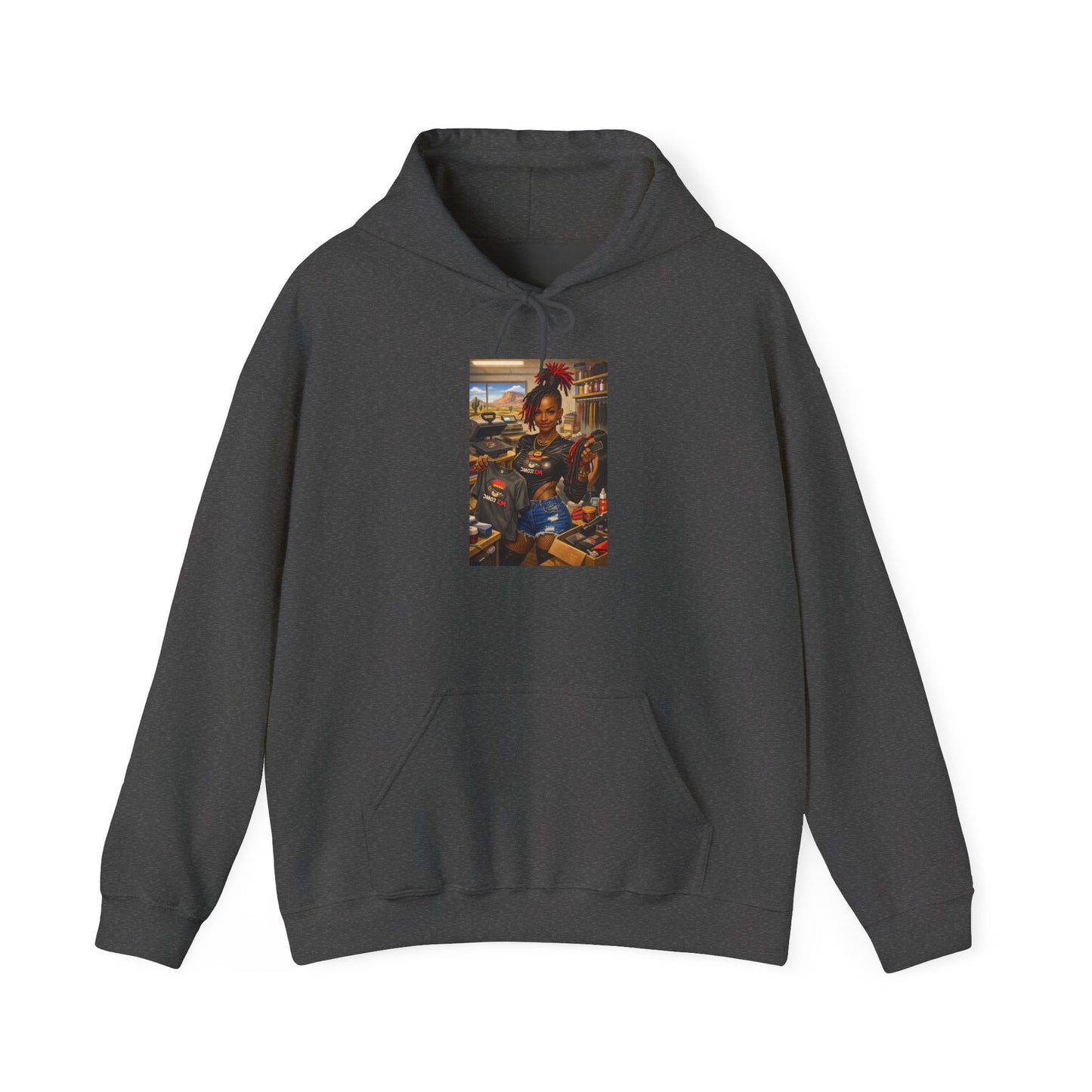 Cozy Retro Arcade Hoodie — Vintage Gaming Graphic Sweatshirt