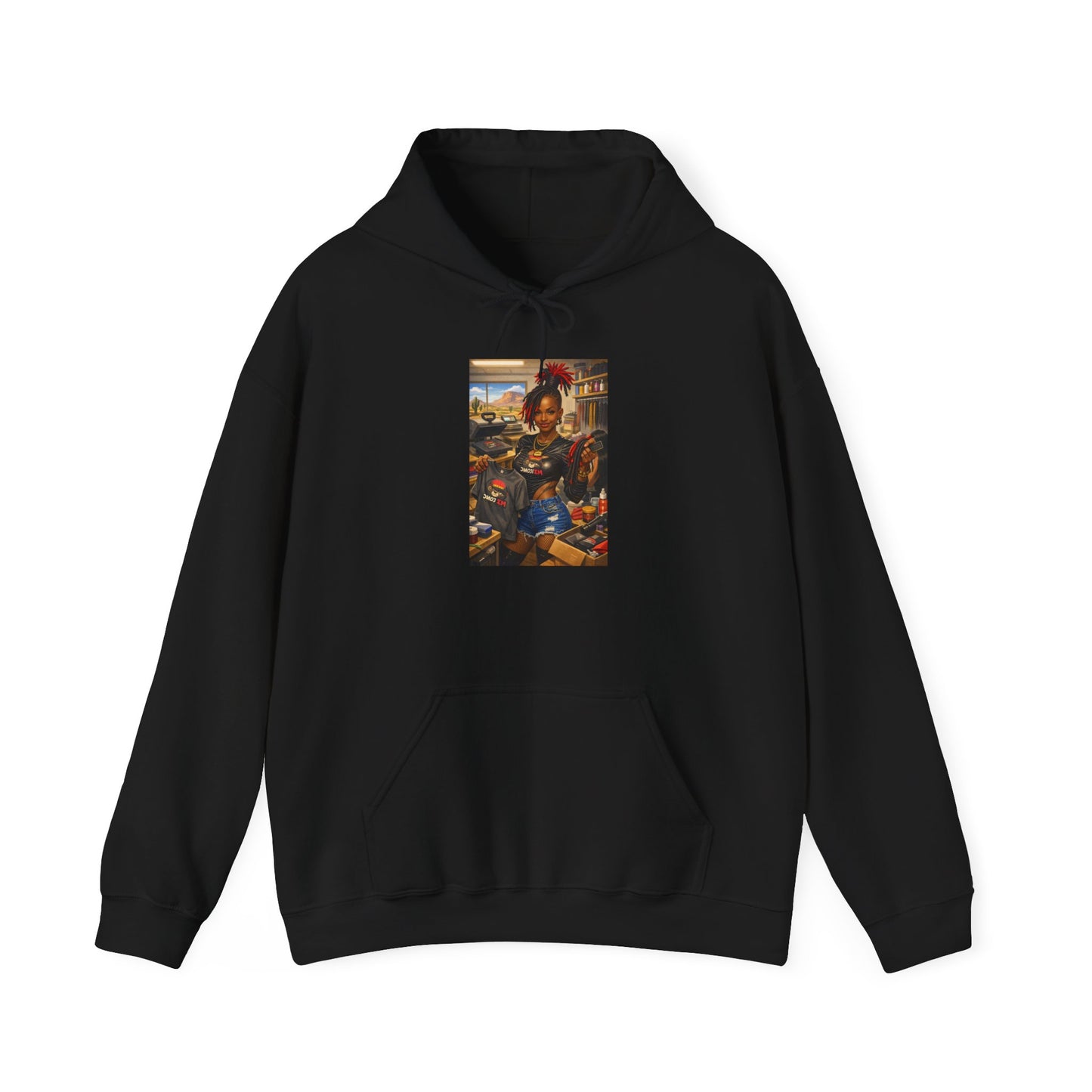 Cozy Retro Arcade Hoodie — Vintage Gaming Graphic Sweatshirt