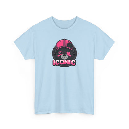 Iconic Bear Graphic Tee — Cute Pink Bear Cap T‑Shirt
