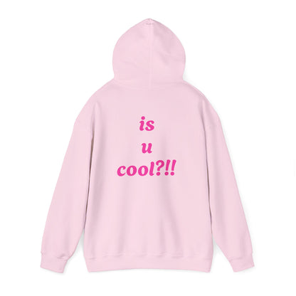 Cute Bear 'MZ Iconic' Hoodie — Back 'Is U Cool?!!' Graphic Pullover