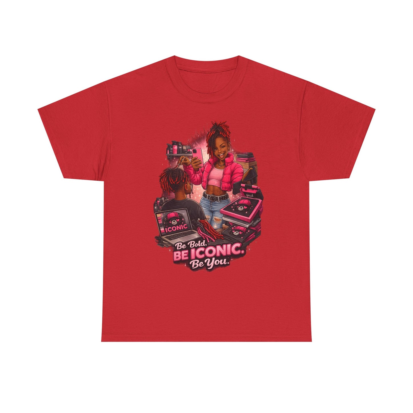 Be Iconic Tee — "Be Bold, Be Iconic, Be You" Graphic T-Shirt
