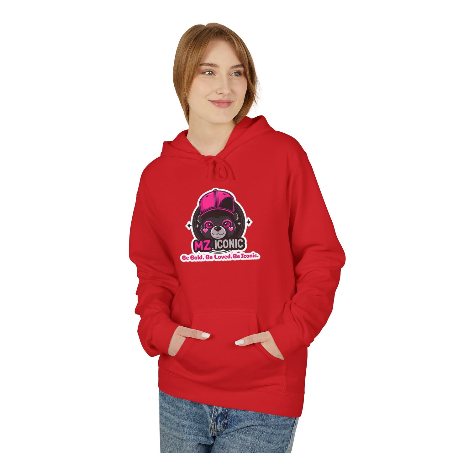 MZ Cosmic Skull Hoodie — Cute Pink Astronaut Skull Graphic Sweatshirt