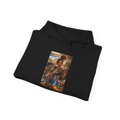 Cozy Retro Arcade Hoodie — Vintage Gaming Graphic Sweatshirt