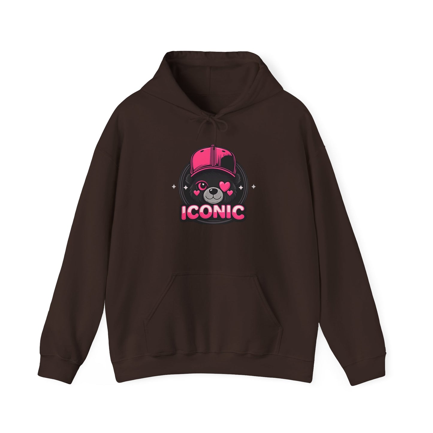 Iconic Bear Hoodie — Cute Kawaii Pilot Helmet Graphic Sweatshirt
