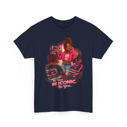 Be Iconic Tee — "Be Bold, Be Iconic, Be You" Graphic T-Shirt