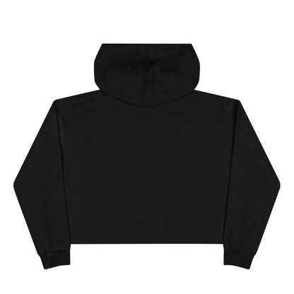 Crop Hoodie — "MZ Iconic" Cute Pink Bear Graphic Cropped Hoodie