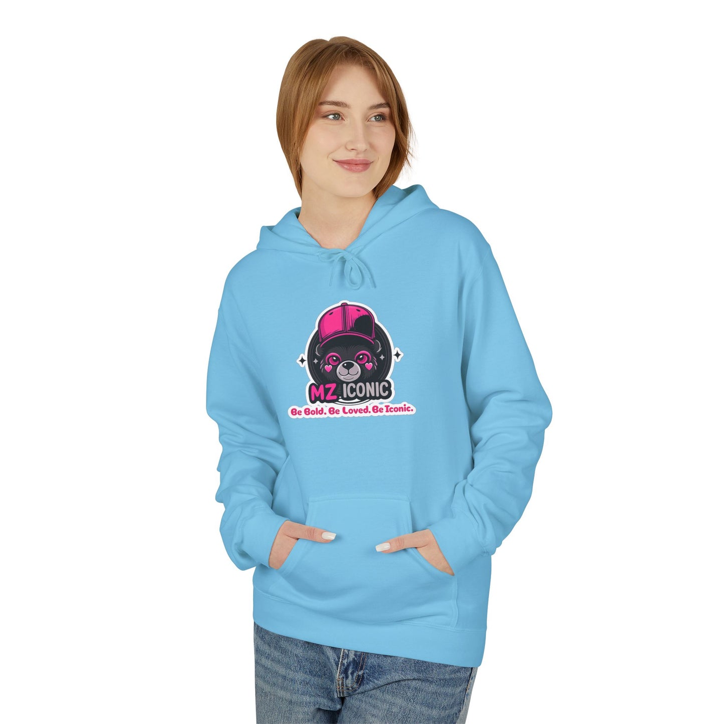 MZ Cosmic Skull Hoodie — Cute Pink Astronaut Skull Graphic Sweatshirt