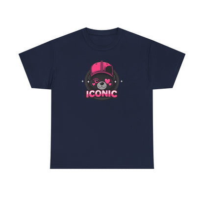 Iconic Bear Graphic Tee — Cute Pink Bear Cap T‑Shirt