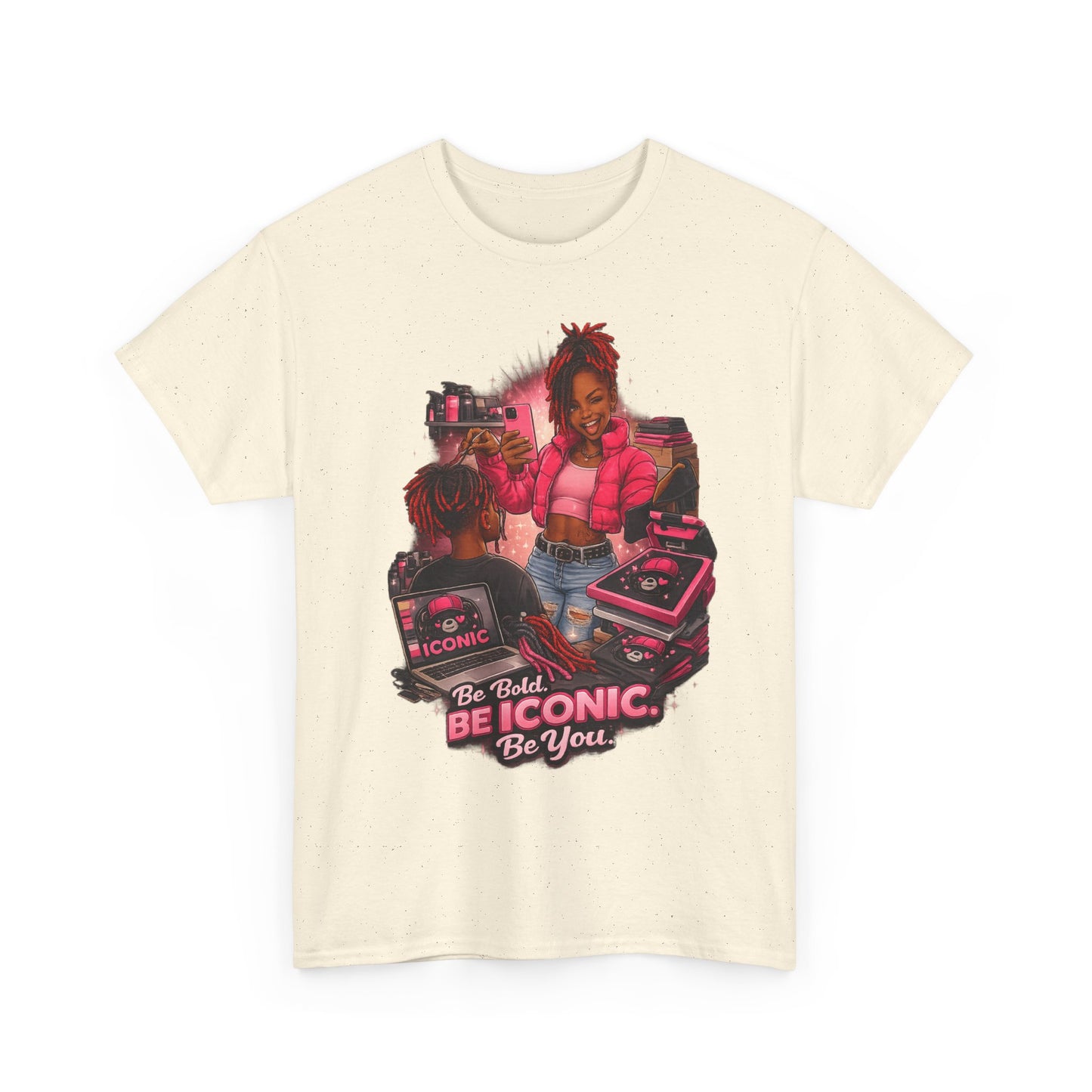 Be Iconic Tee — "Be Bold, Be Iconic, Be You" Graphic T-Shirt