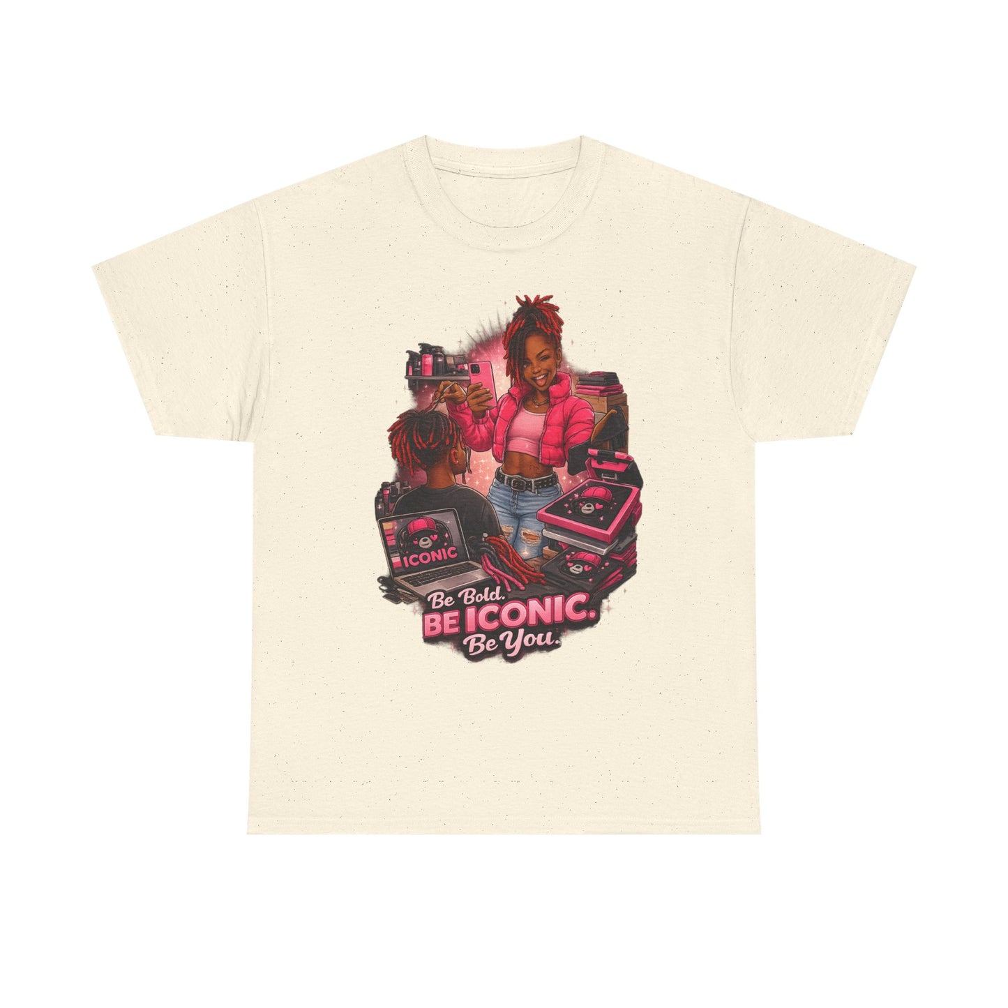 Be Iconic Tee — "Be Bold, Be Iconic, Be You" Graphic T-Shirt