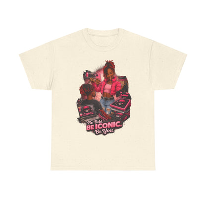Be Iconic Tee — "Be Bold, Be Iconic, Be You" Graphic T-Shirt