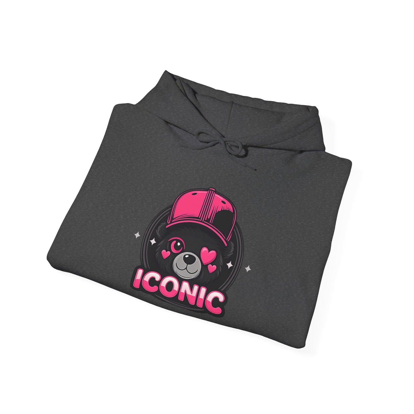 Iconic Bear Hoodie — Cute Kawaii Pilot Helmet Graphic Sweatshirt