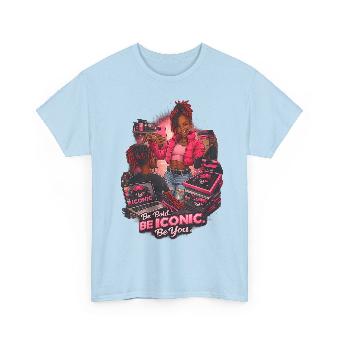 Be Iconic Tee — "Be Bold, Be Iconic, Be You" Graphic T-Shirt