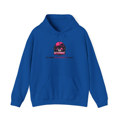 Iconic Skull Hoodie — "be bold, be iconic, be you." Graphic Pullover