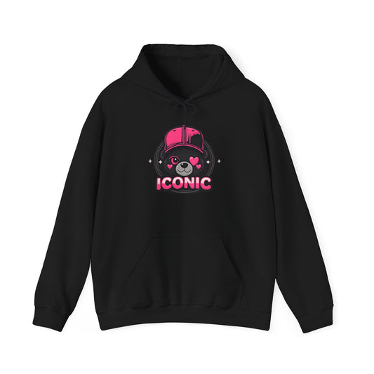 Iconic Bear Hoodie — Cute Kawaii Pilot Helmet Graphic Sweatshirt