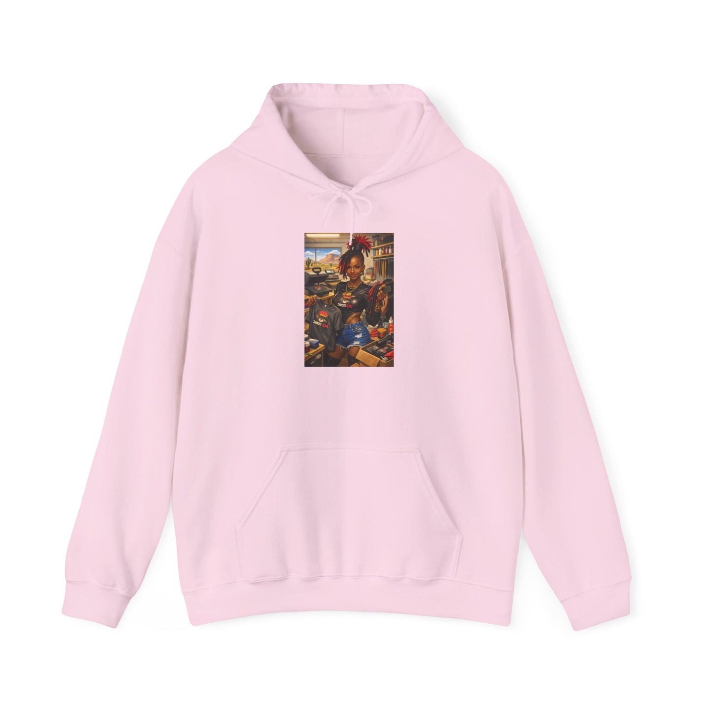 Cozy Retro Arcade Hoodie — Vintage Gaming Graphic Sweatshirt