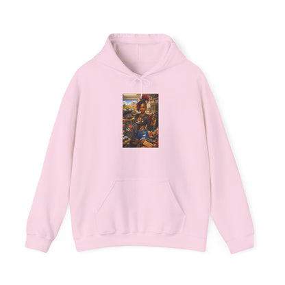 Cozy Retro Arcade Hoodie — Vintage Gaming Graphic Sweatshirt