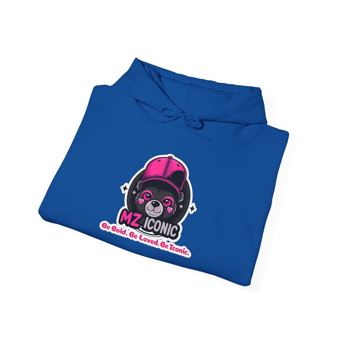 MZ Iconic Pink Skull Hoodie — "Be Bold. Be Loved. Be Iconic." Graphic Pullover