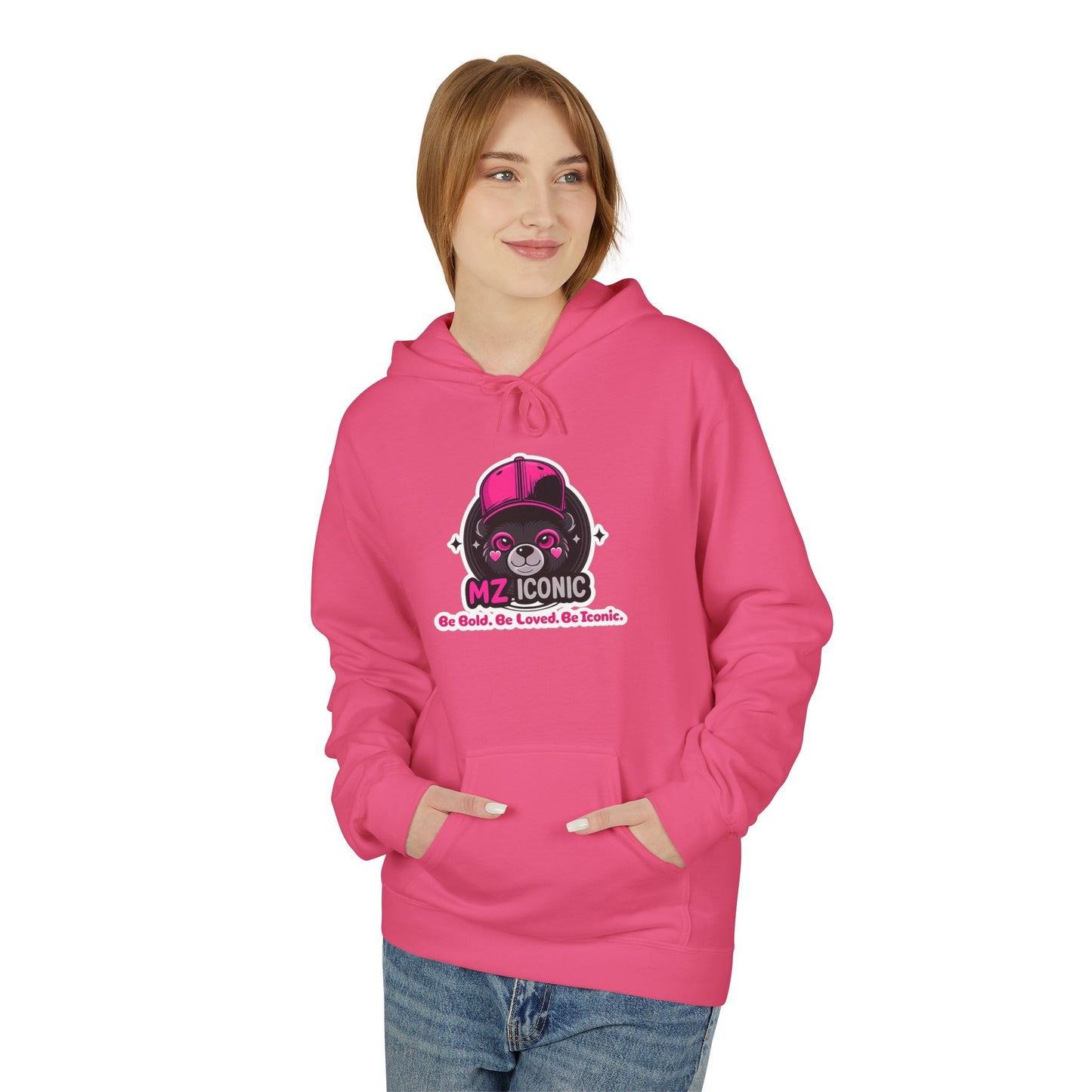 MZ Cosmic Skull Hoodie — Cute Pink Astronaut Skull Graphic Sweatshirt