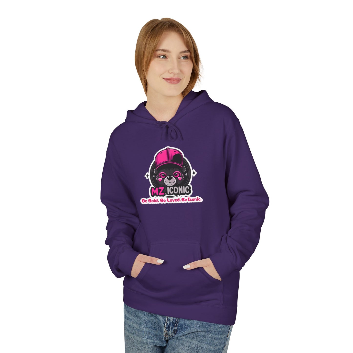 MZ Cosmic Skull Hoodie — Cute Pink Astronaut Skull Graphic Sweatshirt