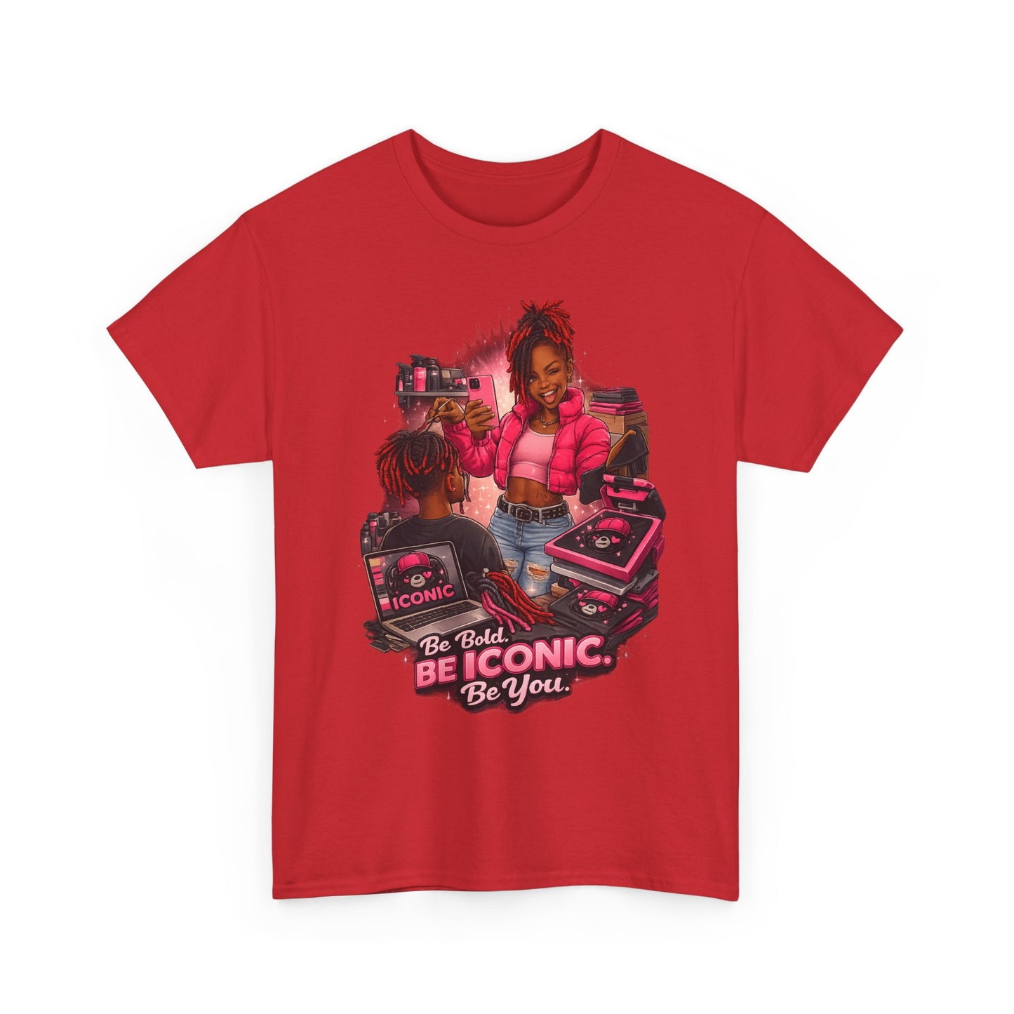 Be Iconic Tee — "Be Bold, Be Iconic, Be You" Graphic T-Shirt