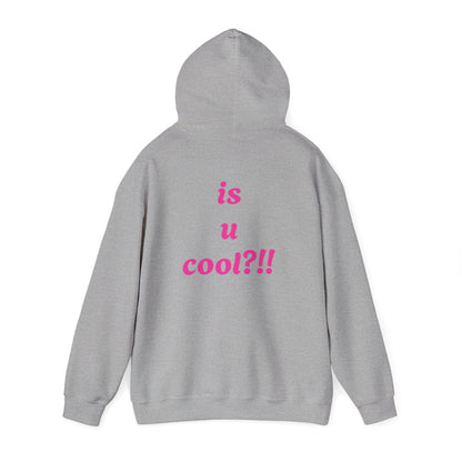 Cute Bear 'MZ Iconic' Hoodie — Back 'Is U Cool?!!' Graphic Pullover