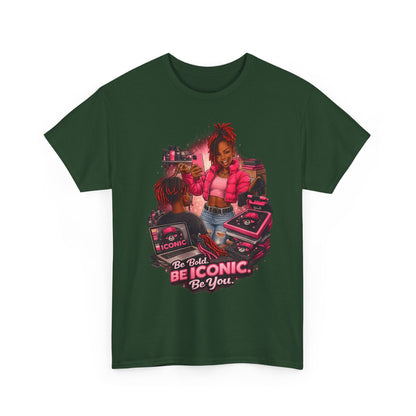 Be Iconic Tee — "Be Bold, Be Iconic, Be You" Graphic T-Shirt