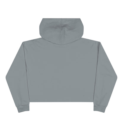 Crop Hoodie — "MZ Iconic" Cute Pink Bear Graphic Cropped Hoodie