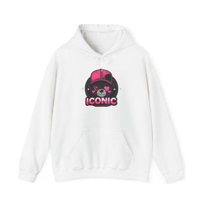 Iconic Bear Hoodie — Cute Kawaii Pilot Helmet Graphic Sweatshirt