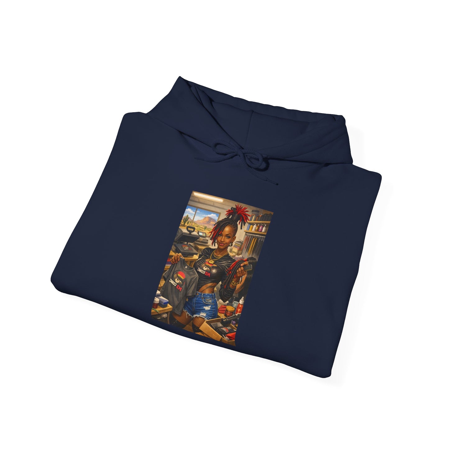 Cozy Retro Arcade Hoodie — Vintage Gaming Graphic Sweatshirt