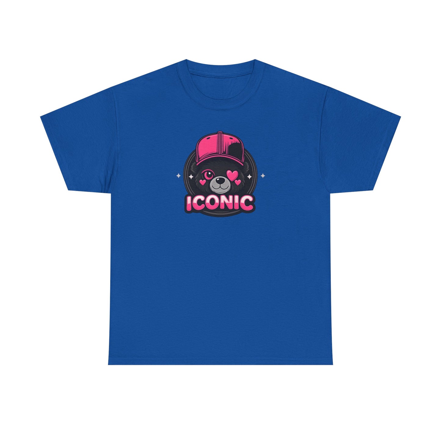 Iconic Bear Graphic Tee — Cute Pink Bear Cap T‑Shirt