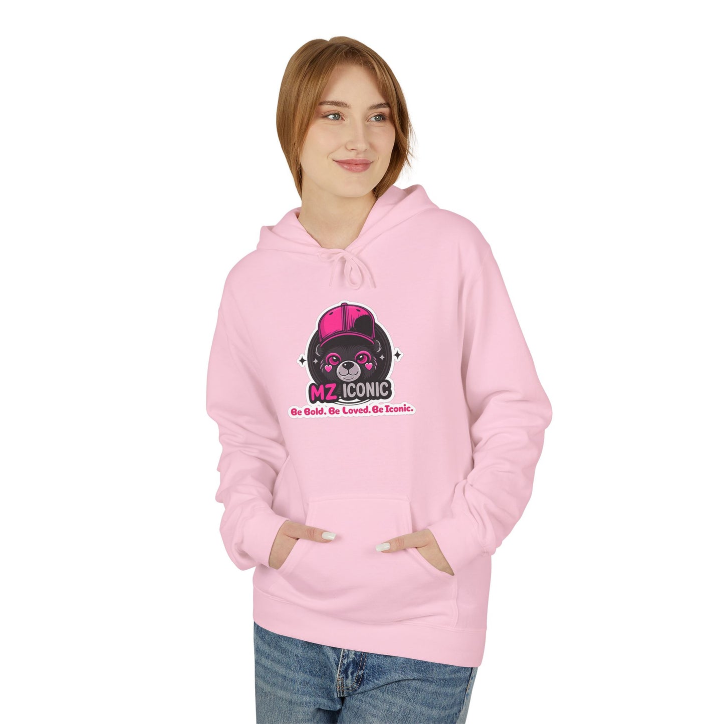 MZ Cosmic Skull Hoodie — Cute Pink Astronaut Skull Graphic Sweatshirt