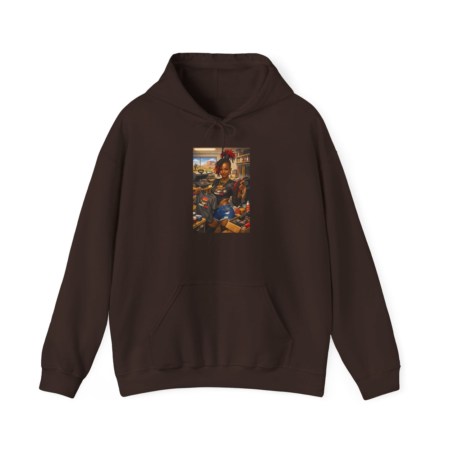 Cozy Retro Arcade Hoodie — Vintage Gaming Graphic Sweatshirt