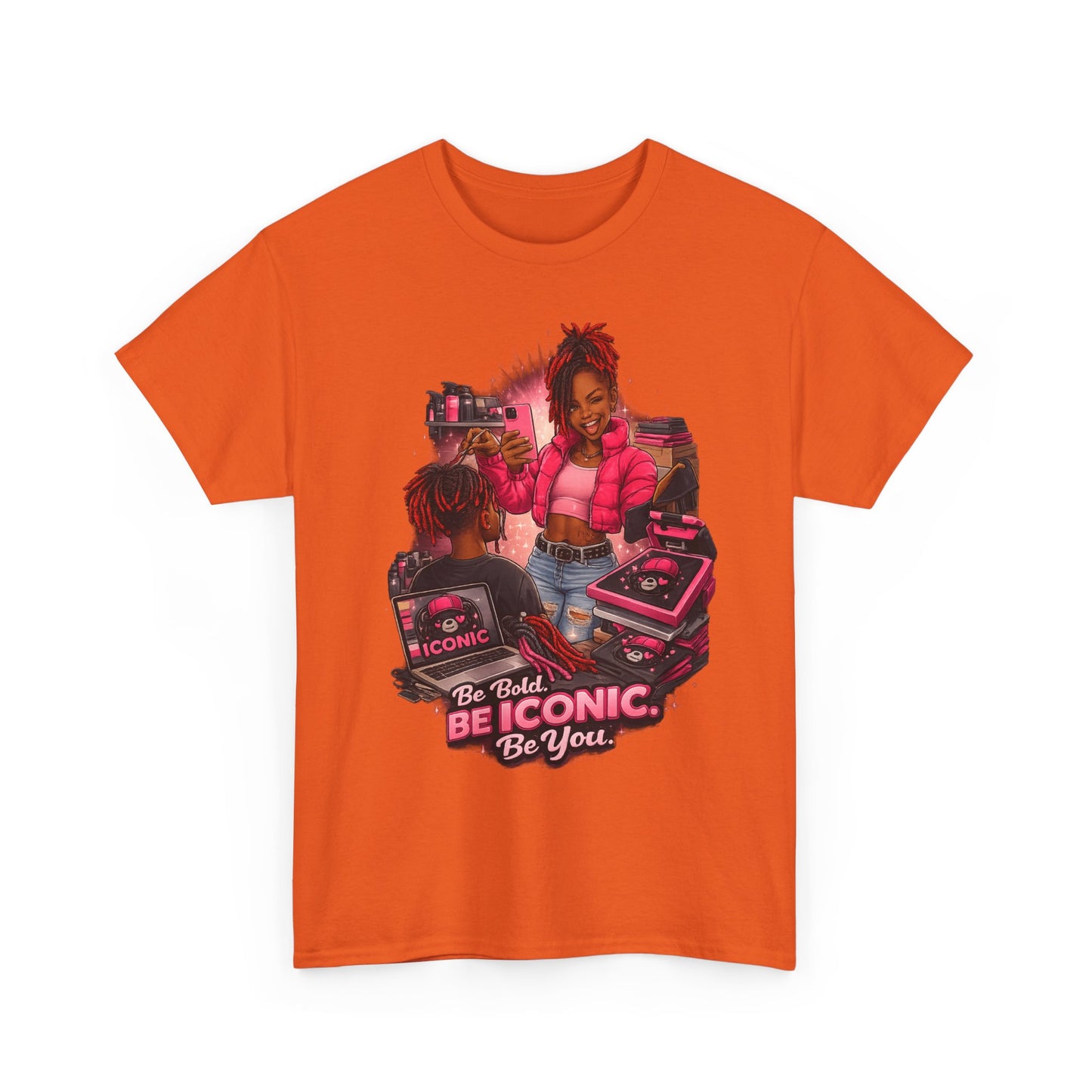 Be Iconic Tee — "Be Bold, Be Iconic, Be You" Graphic T-Shirt