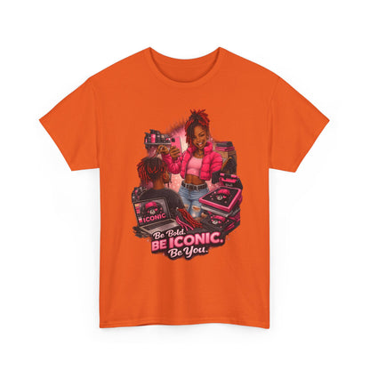 Be Iconic Tee — "Be Bold, Be Iconic, Be You" Graphic T-Shirt