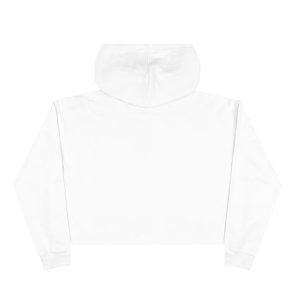 Crop Hoodie — "MZ Iconic" Cute Pink Bear Graphic Cropped Hoodie