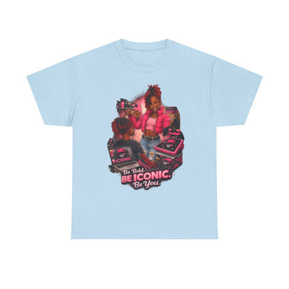 Be Iconic Tee — "Be Bold, Be Iconic, Be You" Graphic T-Shirt