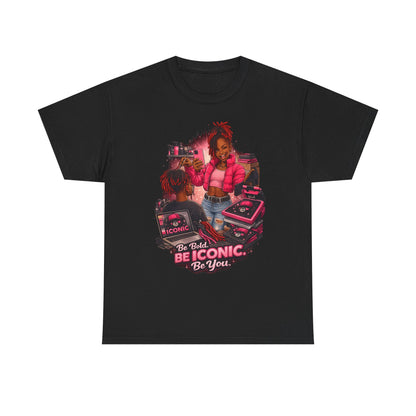 Be Iconic Tee — "Be Bold, Be Iconic, Be You" Graphic T-Shirt