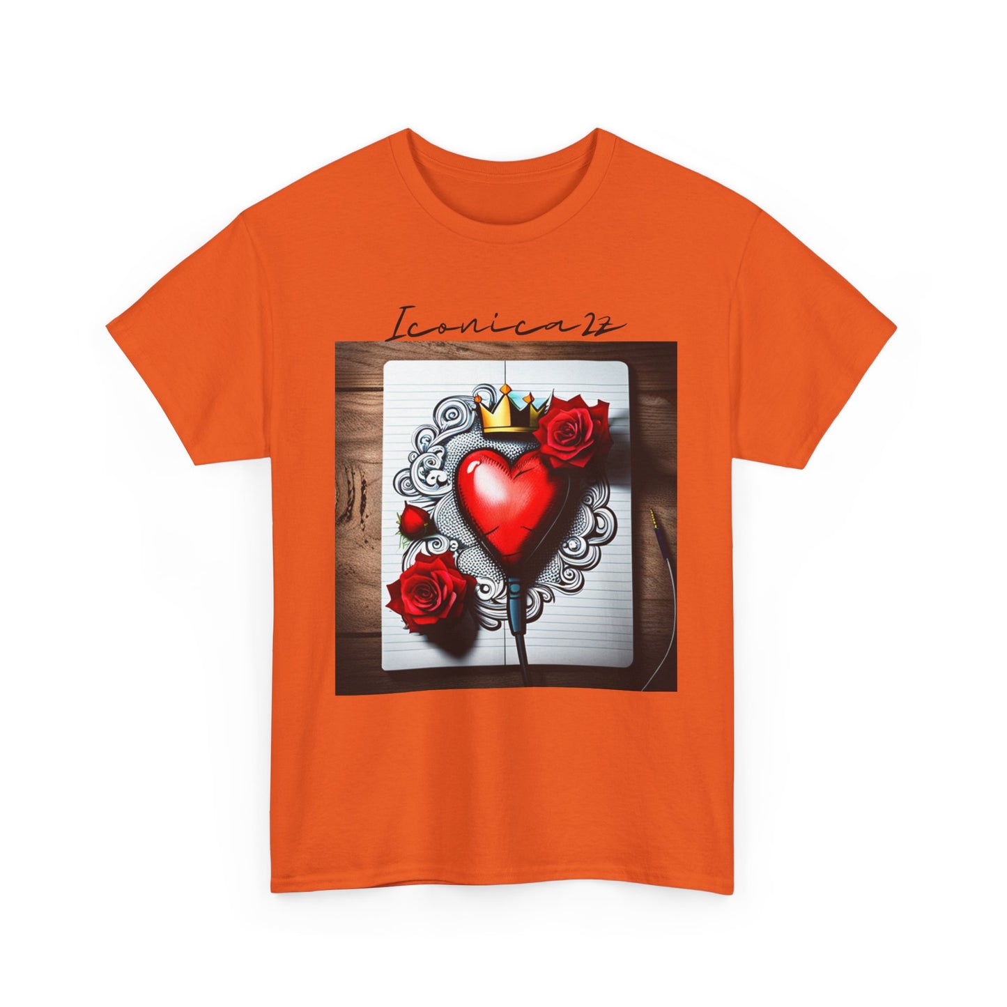 Romantic Heart Tee, Vintage Style T-Shirt, Perfect Gift for Lovers, Unisex Cotton Tee, Ideal for Valentine's Day, Casual Wear