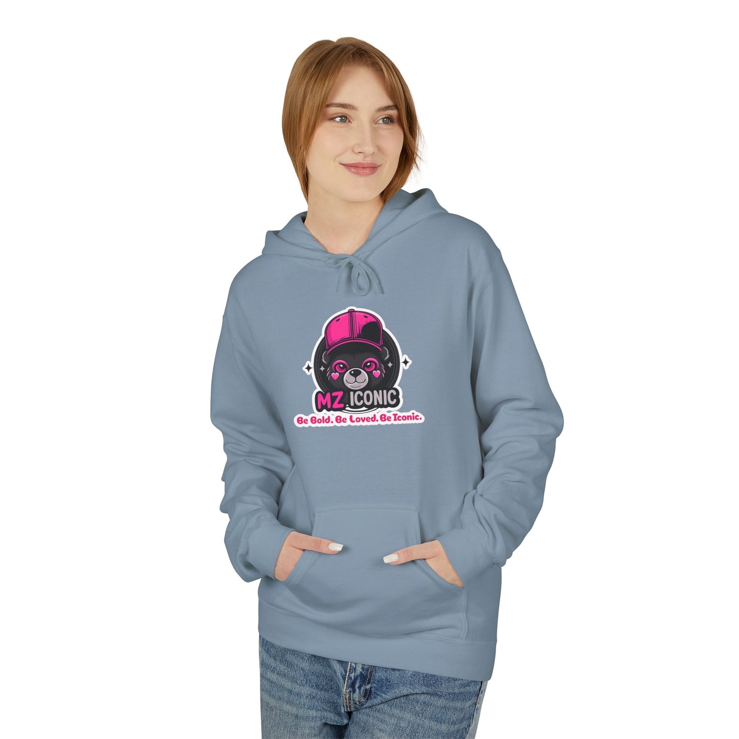 MZ Cosmic Skull Hoodie — Cute Pink Astronaut Skull Graphic Sweatshirt