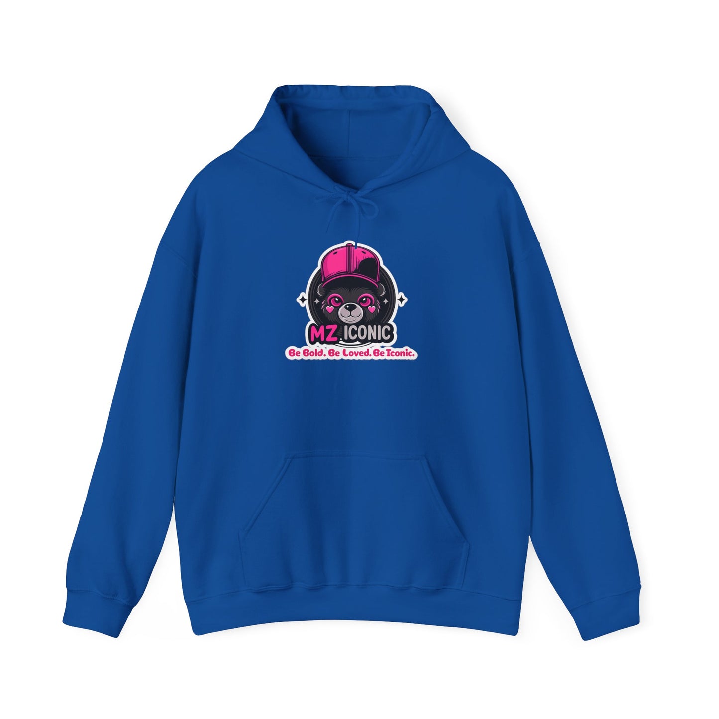MZ Iconic Pink Skull Hoodie — "Be Bold. Be Loved. Be Iconic." Graphic Pullover