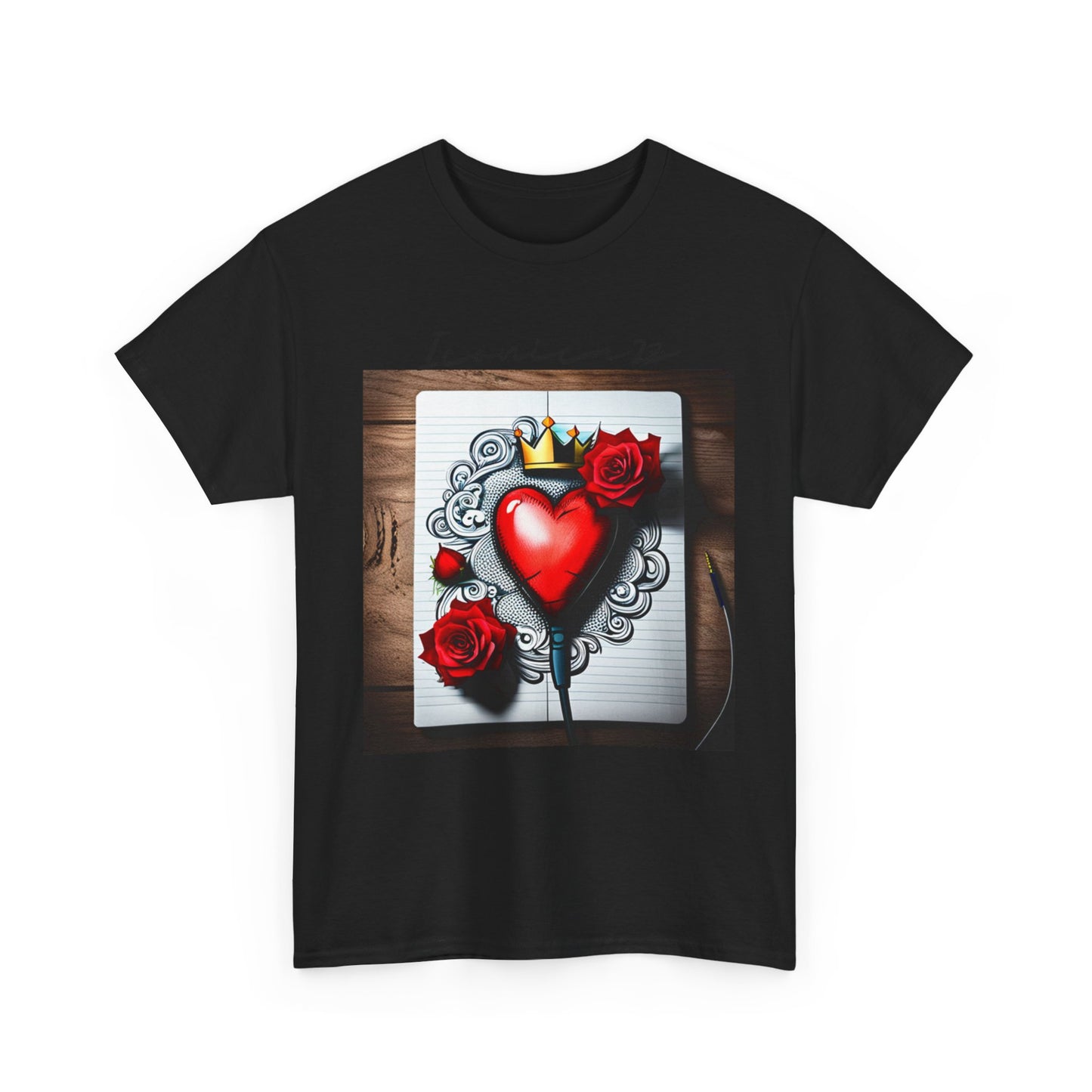 Romantic Heart Tee, Vintage Style T-Shirt, Perfect Gift for Lovers, Unisex Cotton Tee, Ideal for Valentine's Day, Casual Wear