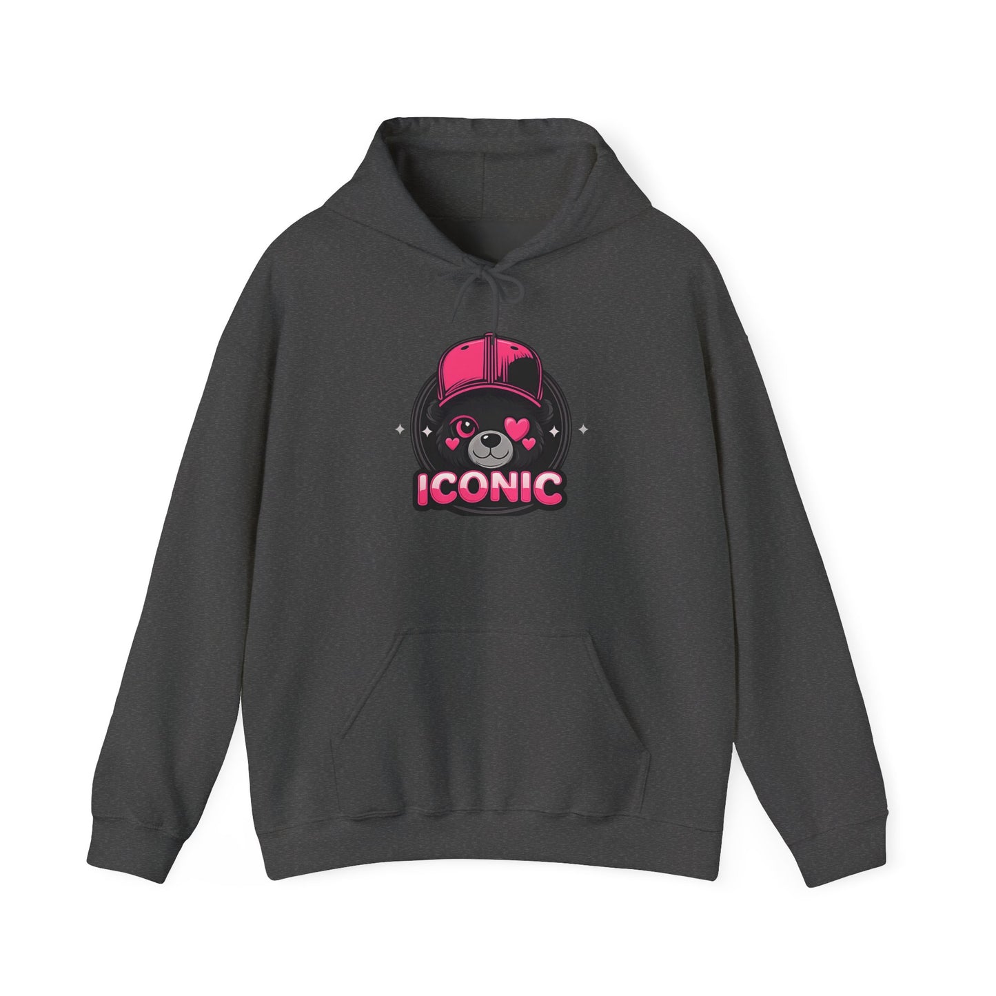 Iconic Bear Hoodie — Cute Kawaii Pilot Helmet Graphic Sweatshirt